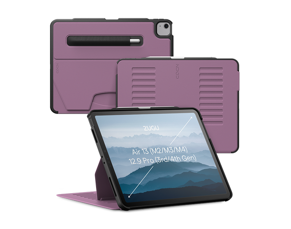 iPad air 13 Case all angles front back - Berry
