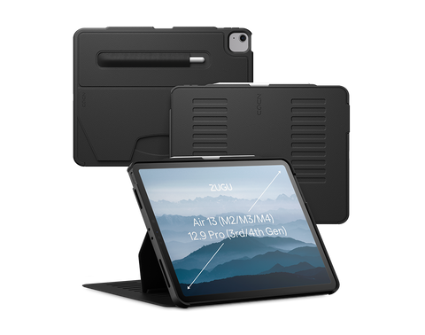 iPad air 13 Case all angles front back - Black