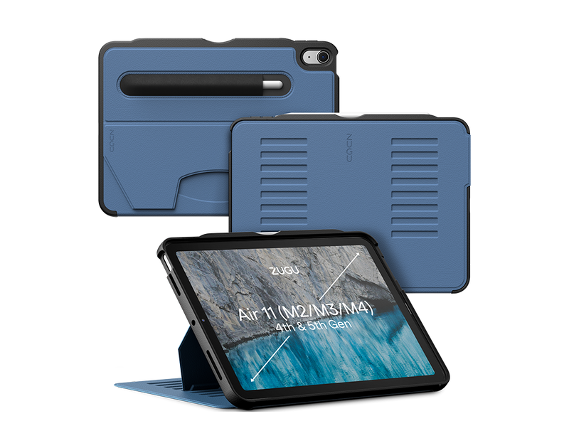 ZUGU iPad Air ケース 13インチ スレートブルー iPad Air 10.9 Case (4th/5th Gen) 2020/2022 | ZUGU