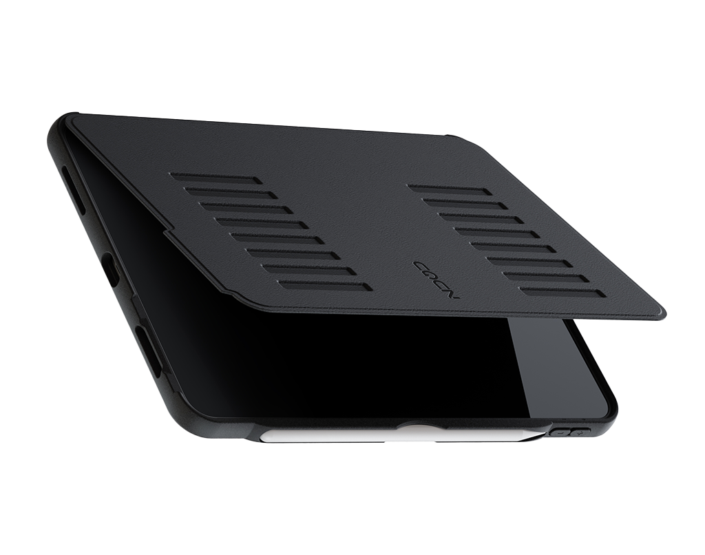 iPad Pro 12.9 Case (5th Gen) 2021 - front view - Black