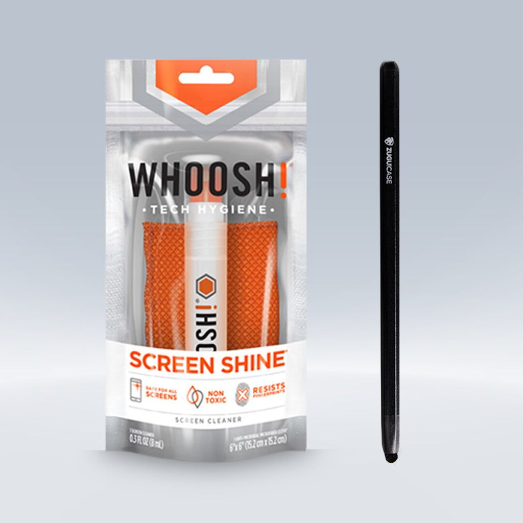 Free Gift: Screen Cleaner / Stylus / Microfiber Cloth Bundle - Black